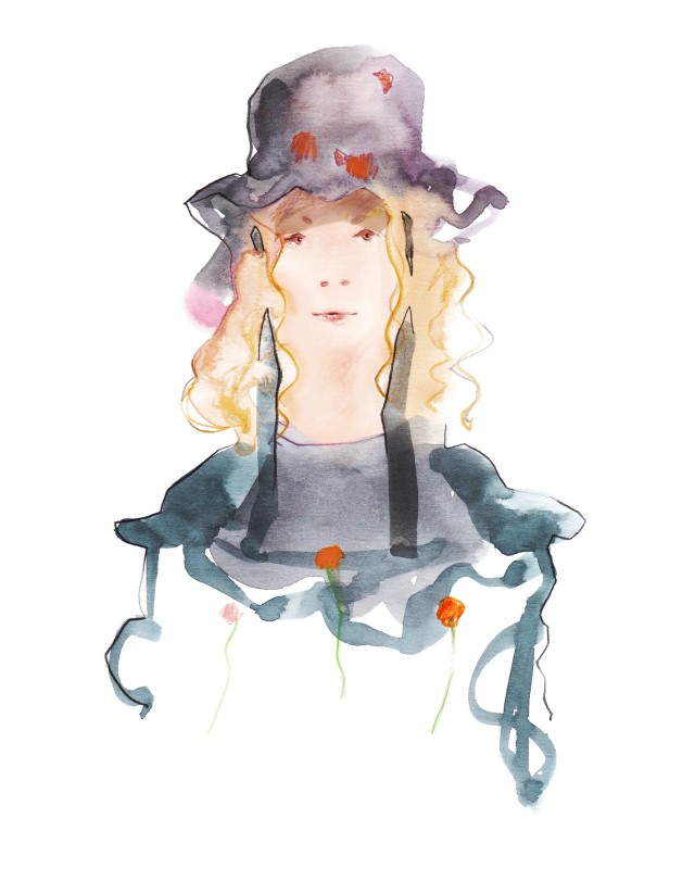 Cosmopola - Francesco Lo Iacono - Live sketching for Malene Oddershede Bach SS19 Presentation