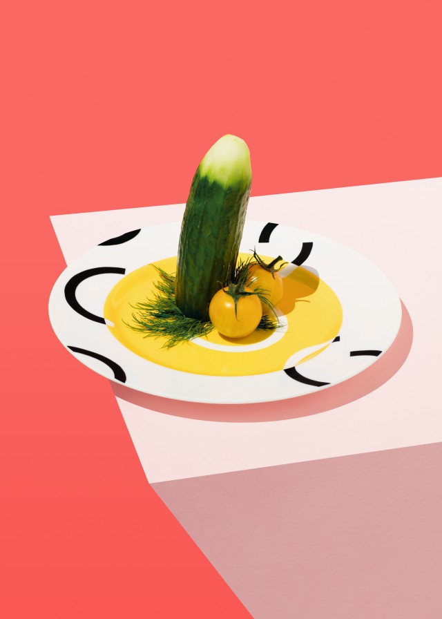 Cosmopola - Ilka & Franz - Veg penises for Guardian Weekend Magazin